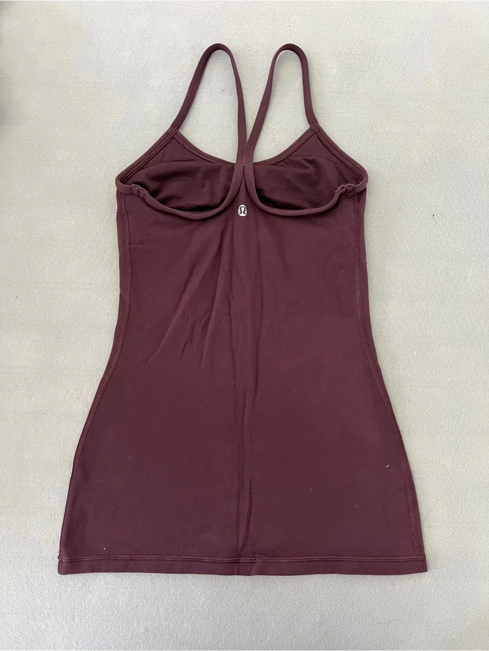 lululemon athletica Deep Plum Power Y Tank Top Size 2
